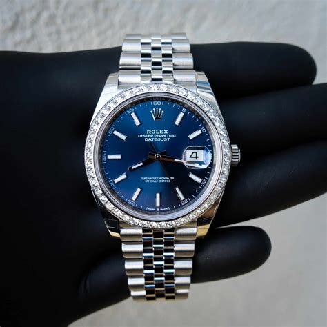 rolex datejust oyster blue dial|rolex datejust 41 blue oyster.